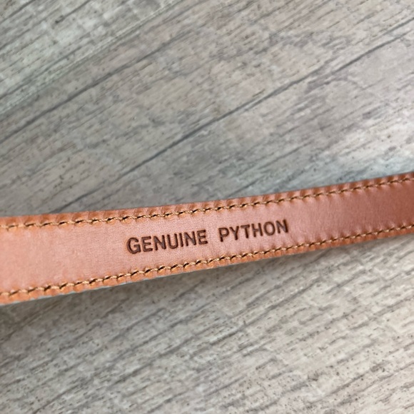 Authentic Ralph Lauren Python Belt Sz S - Picture 2 of 11